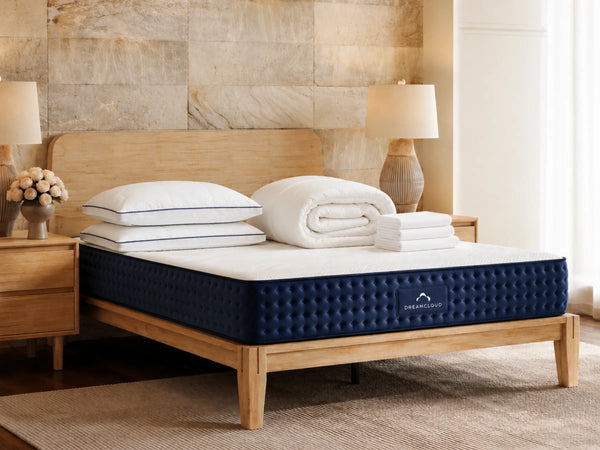 DreamCloud Hybrid Bamboo Bedroom Bundle